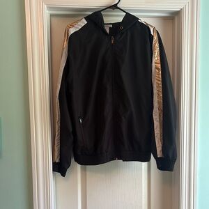 Forever 21 Black and Gold Bomber Jacket